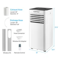 Portable Air Conditioner 10,000 Btu Evaporative Air Cooler Dehumidifier