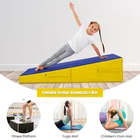 Incline Gymnastics Exercise Mat Folding Wedge Ramp Fitness Mat Tumbling Training