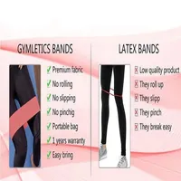 Fabric Resistance Loop Bands Set of 5 for Legs and Butt and More