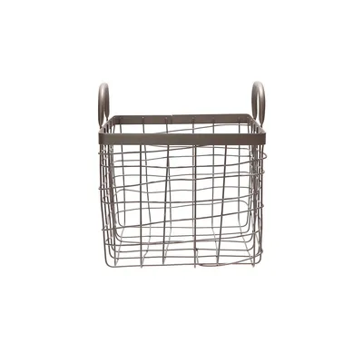 Square Basket With Handle