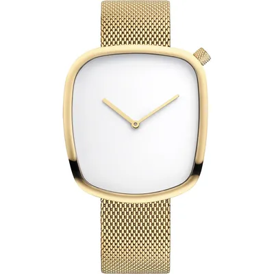 Men's Pebble Stainless Steel Watch In Yellow Gold/yellow Gold