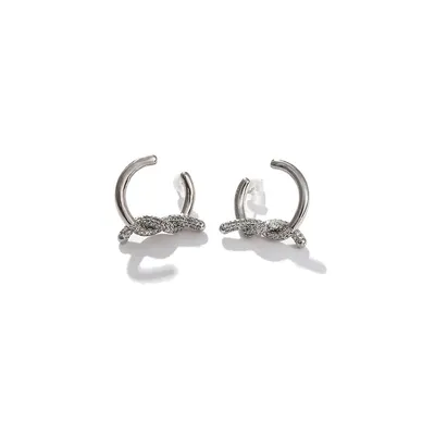 Silver-toned Hoop Earrings