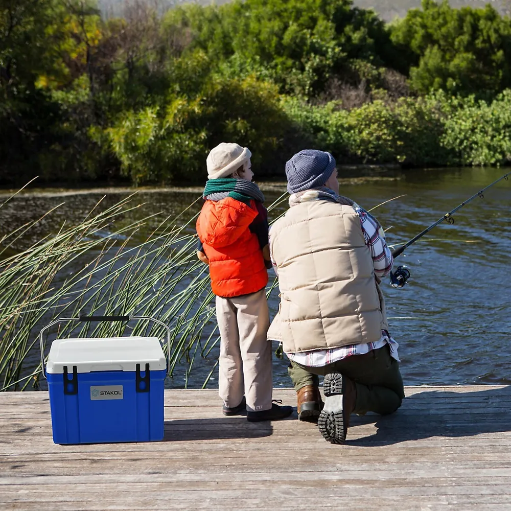 58 Quart Leak-Proof Portable Cooler Ice Box for Camping