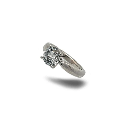 18k Gold 1.65 Ct Lab Grown Diamond Solitaire Ring