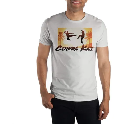Cobra Kai Logo Karate Mens White T-shirt