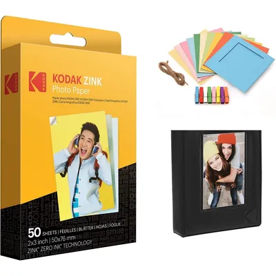 Kodak 2x3 Premium Zink Photo Paper (120 Pack) Compatible with Kodak  Smile, Kodak Step, PRINTOMATIC