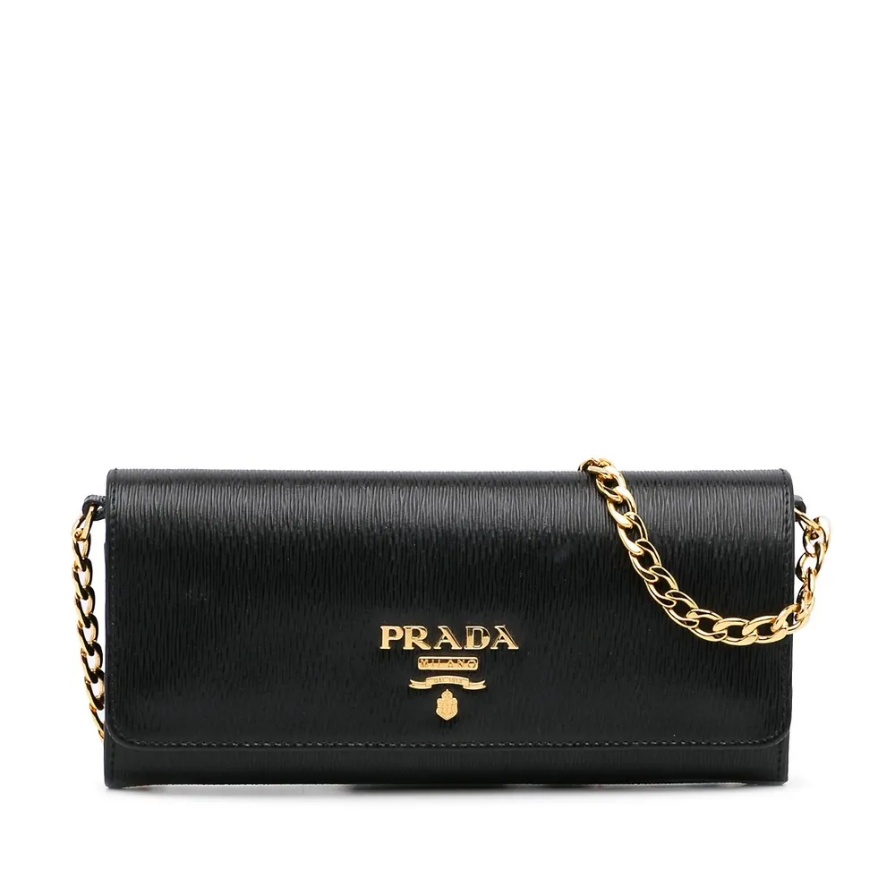 Prada Saffiano Wallet-on-Chain