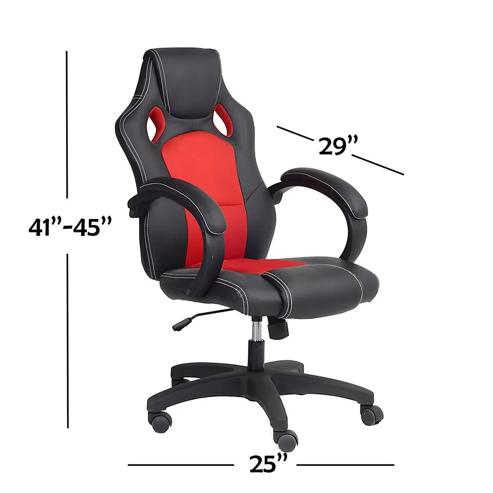 Office Chair On Wheels, Variable Height From 41 '' To 45 ''