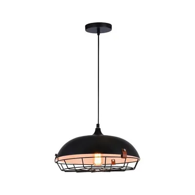 Pendant Light, 13.7 '' Width, From The Volcano Collection, Black