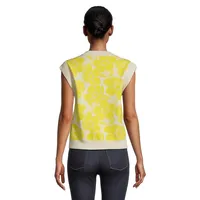 Dogma Jacquard Floral Knit Sleeveless Top