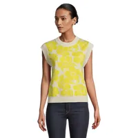 Dogma Jacquard Floral Knit Sleeveless Top