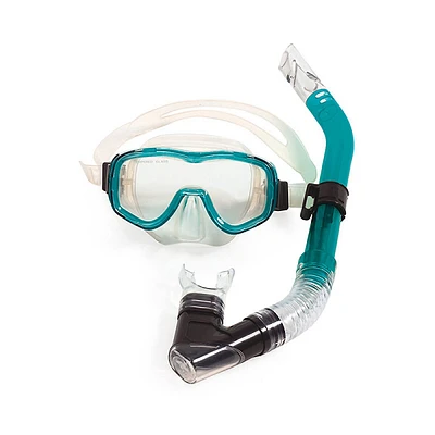 Teal Green Reef Diver Scuba Mask And Dive Set