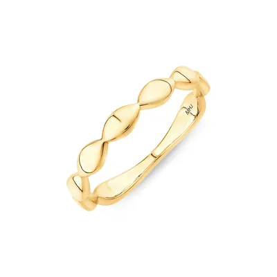 Marquise Stacker Ring In 10kt Yellow Gold