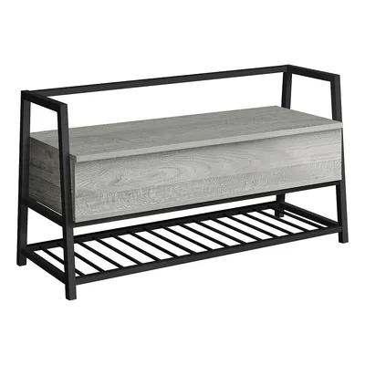 Bench 42" Long / Storage / Metal