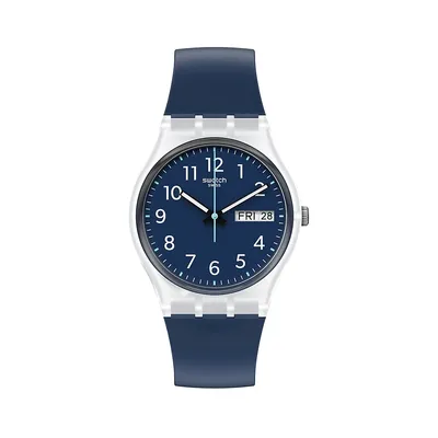 Rinse Repeat Blue Silicone Strap Watch GE725