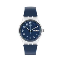 Montre à bracelet en silicone bleu Rinse Repeat GE725