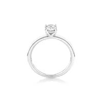 Solitaire Engagement Ring With 0.70 Carat Tw Of Laboratory-grown Diamond In 14kt White Gold