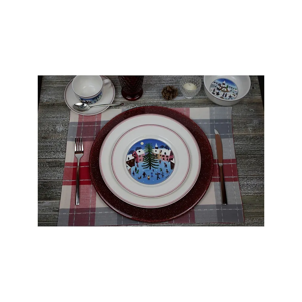 Naif Christmas Porcelain Salad Plate