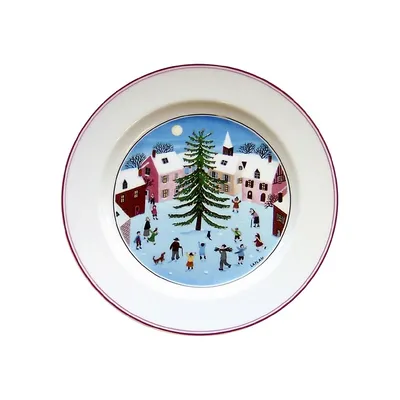 Naif Christmas Porcelain Salad Plate