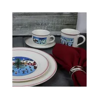 Naif Christmas Tea Cup Saucer