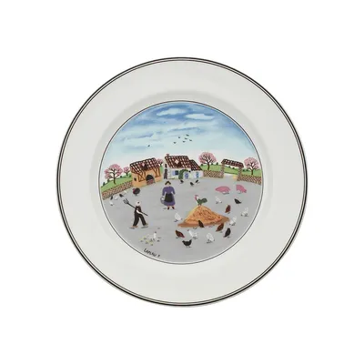 Design Naif 3 Country Porcelain Plate