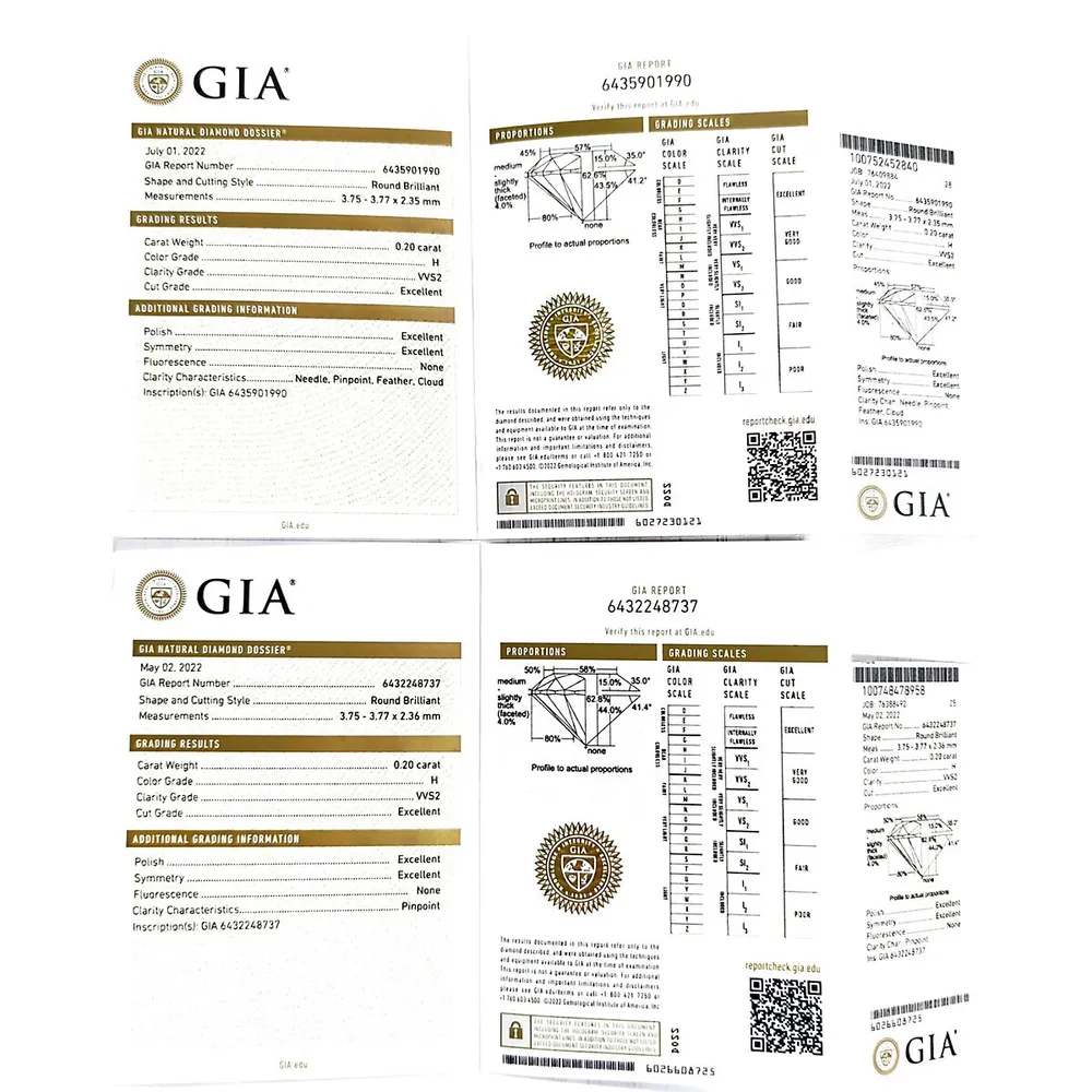 18k White Gold 1.00 Cttw Gia Certified Diamonds Dangle Earrings