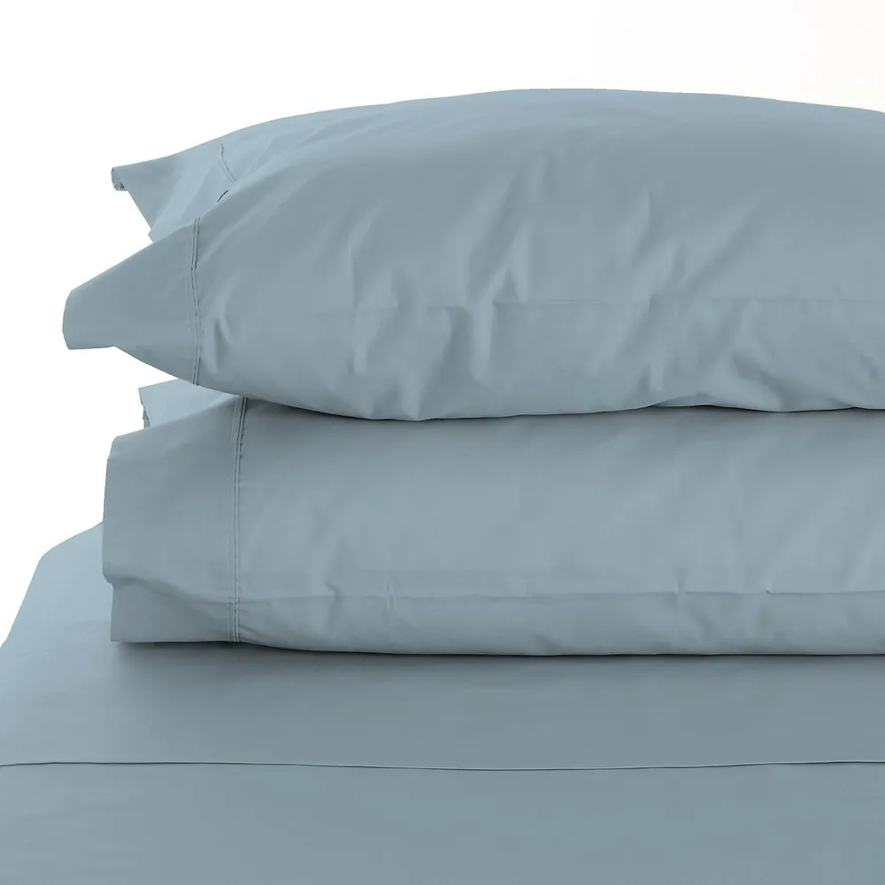 300 Thread Count Organic Cotton Percale Sheet Set With Pillowcases