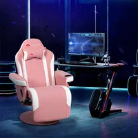 Goplus Massage Gaming Recliner Reclining Racing Chair Swivel