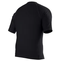 Wetsuit Men's Basic Fitted Short-sleeve Rashguard Black
