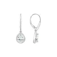 Earrings With Cubic Zirconia In Sterling Silver