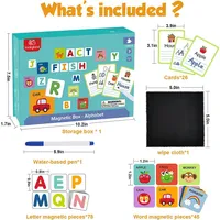 Magnetic Learning Box - Early Educational Toy, For Preschool Kids And Toddlers 3 Years Old +
