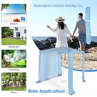 Foldable Beach Cabana Easy-setup Canopy W/ Carry Bag