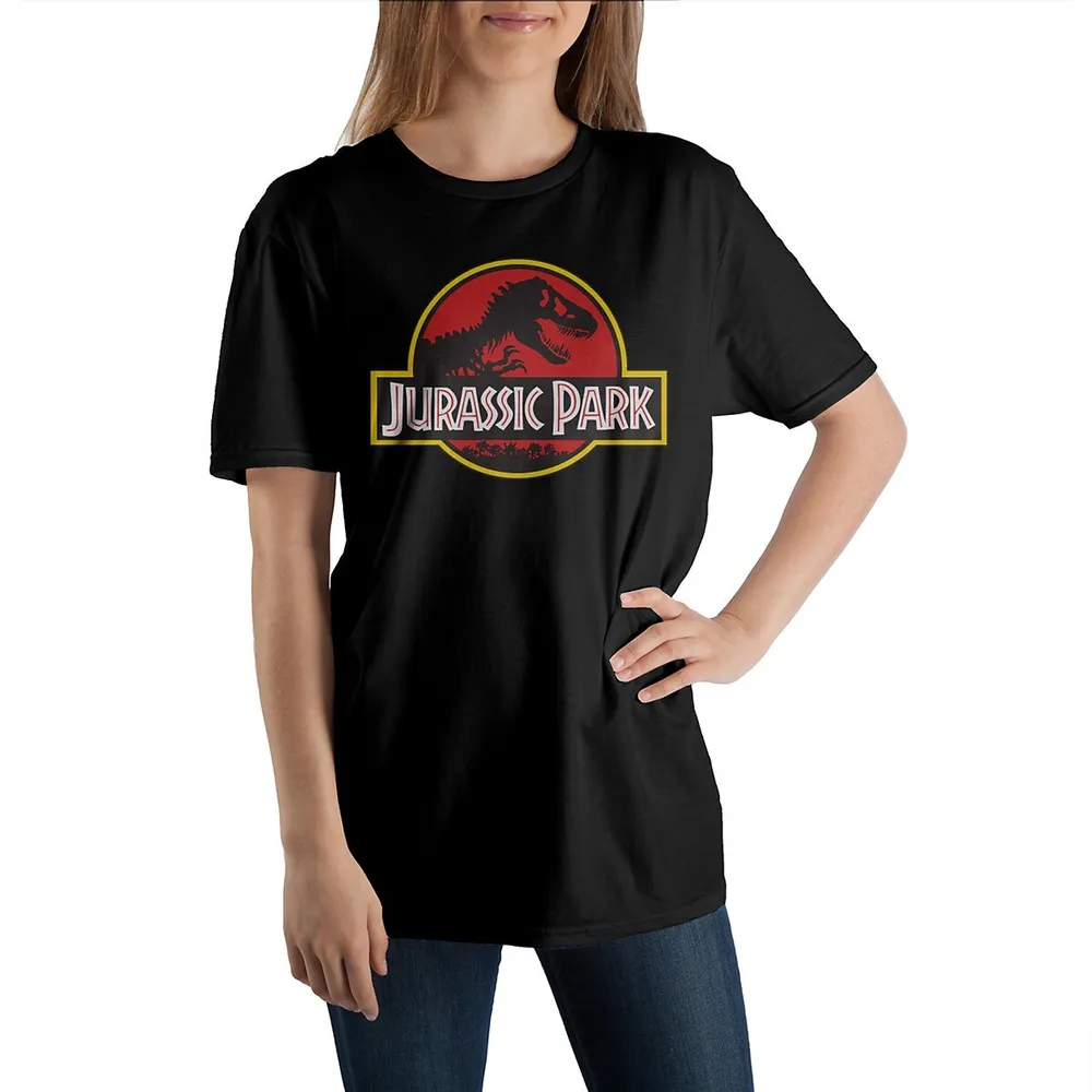 Jurassic Park Classic Logo Black T-shirt