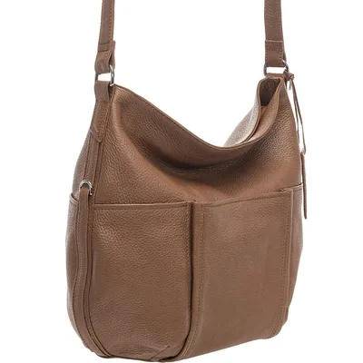 Pebbled Katherine Shoulder Bag