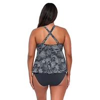 Women's Fanfare Seagrass Texture Marin Swimwear Tankini Top
