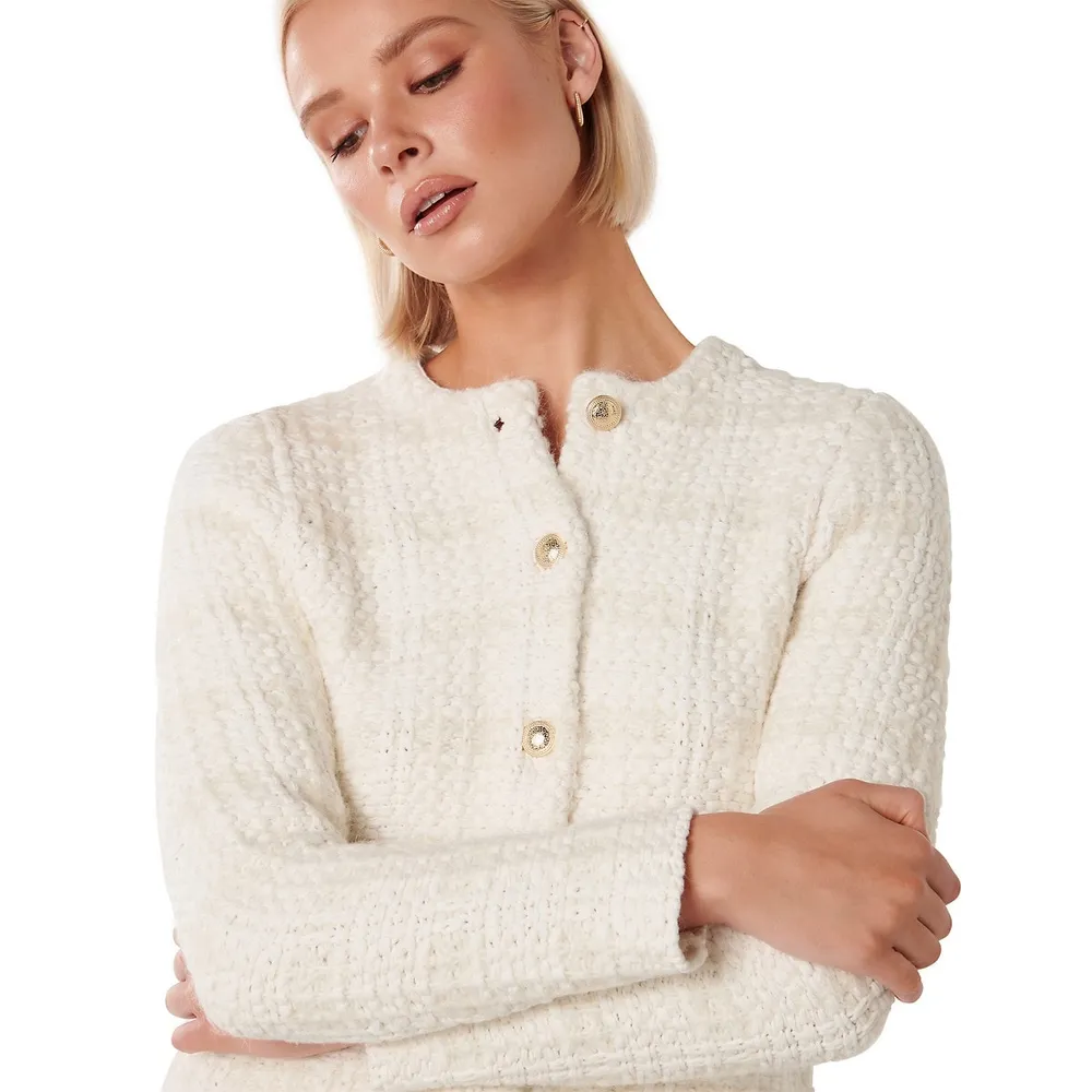 Ever New Amy Textured Knit Cardigan
