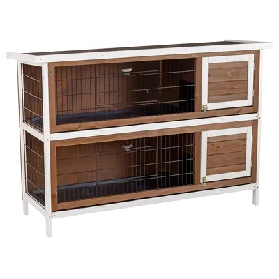 Rabbit Hutch Bunny Pet House Wooden Coop Run