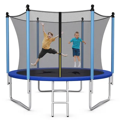 8ft Jumping Exercise Recreational Bounce Trampoline W/safety Net