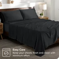 Microplush Fleece Sheet Set - Ultra-soft Velvet Deep Pocket Bed