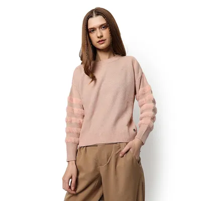 Women Solid Casual Winter Sweater