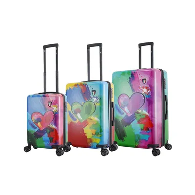 Emotion Art In Love Ii 3 Pc Set (20", 24", 28") Luggage Suitcase