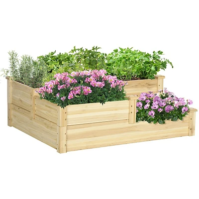 3 Tier Raised Garden Bed Planter Box For Vegetables Herbs