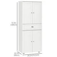 72" Kitchen Pantry With 3 Adjustable Shelves