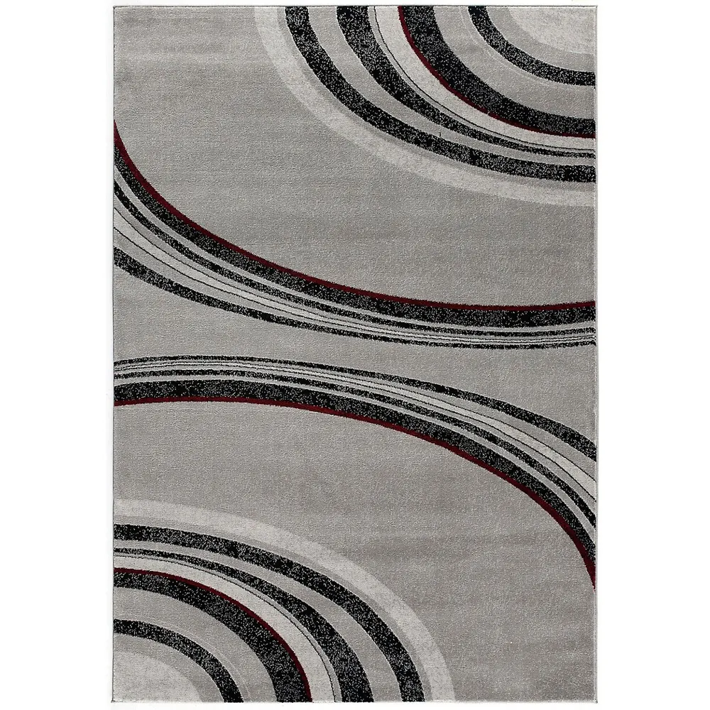 Contemporary Abstract Lines Indoor Area Rug