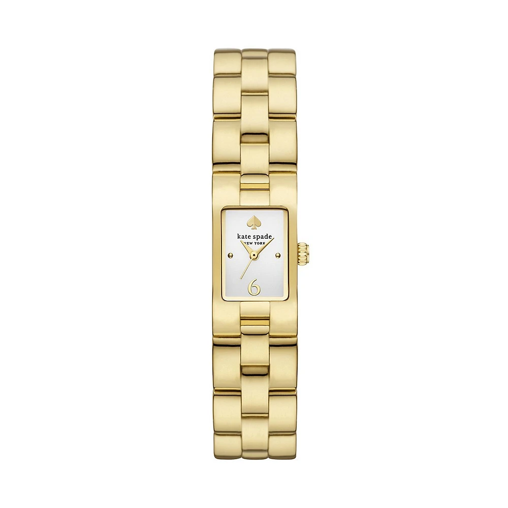 New York Women's Brookville Three-hand, Gold-tone Stainless Steel Watch