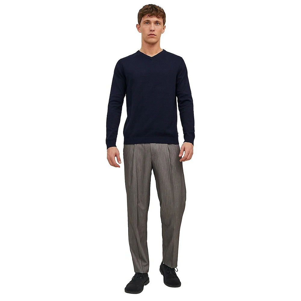 V-Neck Organic Cotton Sweater
