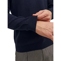 V-Neck Organic Cotton Sweater