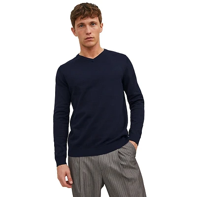 V-Neck Organic Cotton Sweater