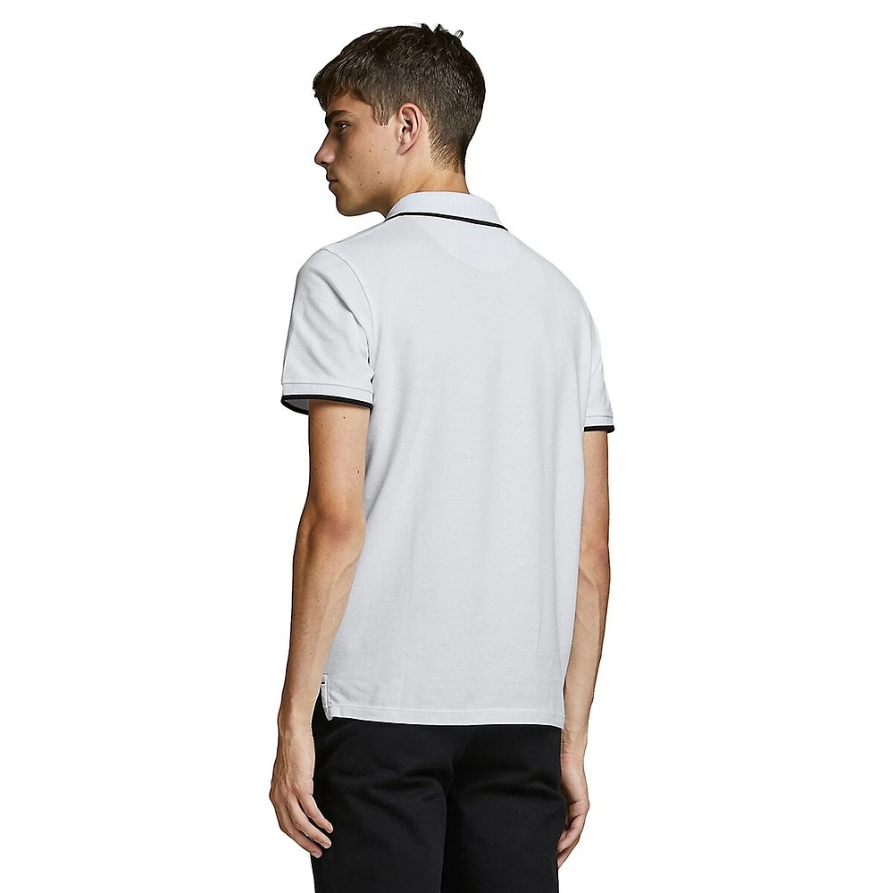 Paulos Tipped Organic Cotton Polo Shirt