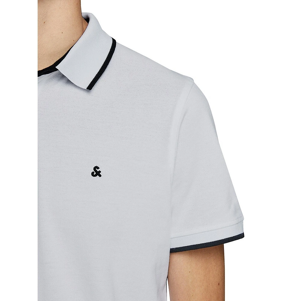 Paulos Tipped Organic Cotton Polo Shirt